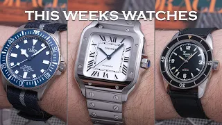 This Weeks Watches - x2 Cartier Santos Mid-Size, 3x Tudors, Squale, Oris, Zenith & More [Episode 75]