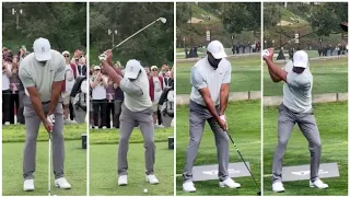 Tiger Woods Iron VS Driver Swing Sequence 2023