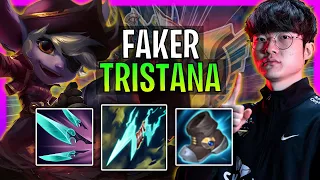 T1 Faker Plays Tristana Mid vs Leblanc! | Season 2024