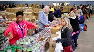 “Голодающие Америки"пункт раздачи бесплатной еды, Food Bank США