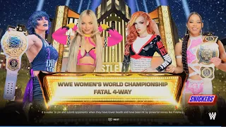 WWE 2K24 Liv Morgan V Rhea Ripley V Bianca Belair V Becky Lynch WWE Women’s World Championship