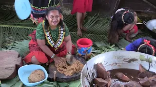 Part 8 #Chuuk High Pounding Taro and Breadfruit Activity -  April 12, 2024