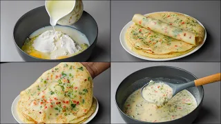 If You Have 1 Egg & Flour At Home, You Can Make This Quick & Easy Breakfast Recipe | Egg Flour Crepe