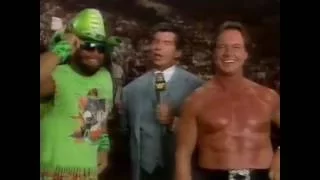 Roddy Piper, Macho Man and Vince McMahon Superstars Intro/Closing (10-26-1991)