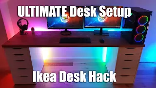 IKEA Gaming Desk Setup