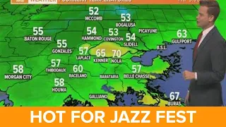 New Orleans Weather: Heating up for Jazz Fest