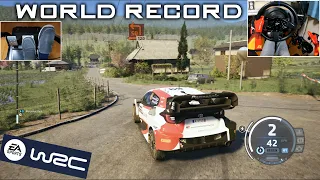 [World Record] Toyota GR Yaris Rally1 (Rally Japan)  | EA Sports WRC | T300RS + TH8A