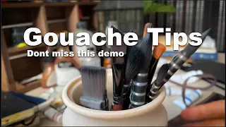 one gouache technique you NEED to know! + painting demo