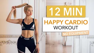 12 MIN HAPPY CARDIO - a good mood High Intensity Choreo / No Equipment I Pamela Reif