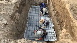 How To Build Large Water Tank From Strong Brick And Cement / Water Tank Construction Techniques