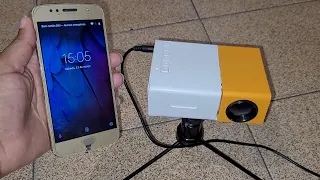 How to connect your cell phone to the YG300 mini portable projector