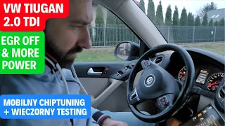 VW TiGUAN 2.0 TDI - EGR OFF + Strojenie by Coobcio - Mobilny Chiptuning u klienta w Łowiczu + Testy