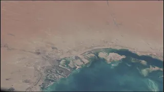 جولة من الفضاء فوق شبه الجزيرة العربية