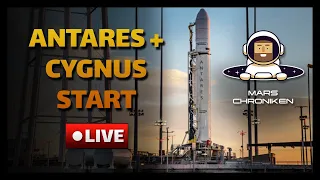 Start der Antares 230+ Rakete mit der Cygnus Kapsel - CRS-2 NG16 - Live Kommentar auf Deutsch