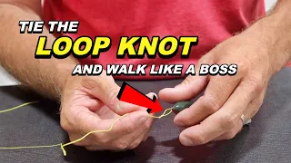 How To Tie A LOOP KNOT - Improve your TOPWATER Bass Fishing