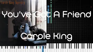 🎹 You've Got A Friend, Carole King, Synthesia Piano Tutorial