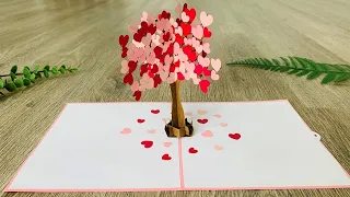 Love tree pop up card turtorial | Handmade Gift card tutorial | DIY greeting card | DG Handmade