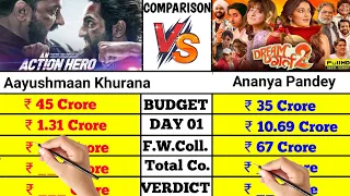 An Action Hero vs Dream Girl 2 movie box office collection comparison।।