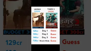 Jawan Vs Tiger 3 Movie Comparison #srk #salmankhan #jawan