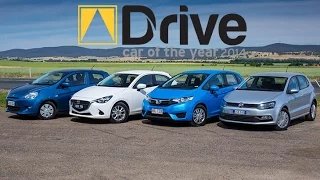 Mazda2 v Volkswagen Polo v Honda Jazz v Mitsubishi Mirage | DCOTY14