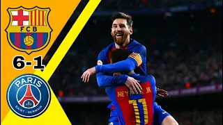 ريمونتادا تاريخية- برشلونة ~ باريس 6-1 دوري أبطال أوروبا 2017 وجنون عصام الشوالي جودة عالية 1080i