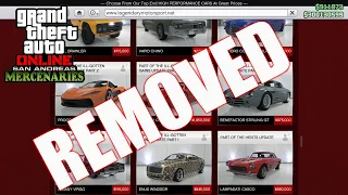Rockstar Games Removes 187 Cars In GTA Online, Why I Think Its A Good Thing
