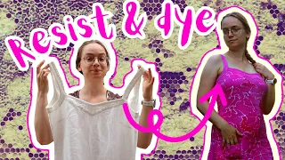 Let's Dye a Dress with a 2000 Year Old Technique and 50 year old ingredients | Batik Dinosaurs