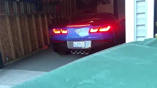 C7 Corvette cold start after Kooks headers and mid-pipe install