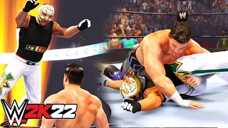 WWE 2K22 Showcase Mode (With Cutscenes) Rey Mysterio Vs Eddie Guererro WrestleMania 21!