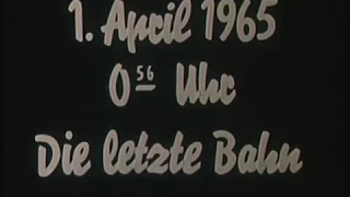 Die letzte Straßenbahn in Unna 1965