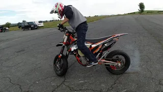 K3 KTM EXC500 stoppie