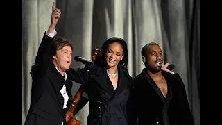 Rihanna, Kanye West & Paul McCartney - FourFiveSeconds live at the Grammys 2015