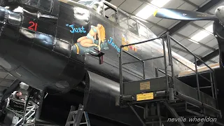 Video 247 Restoration of Lancaster NX611 Year 7. "Jane's" artwork complete.