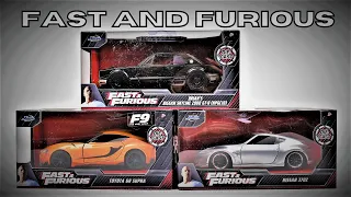 FAST AND FURIOUS CARS in 1:32 scale by Jada Unboxing
