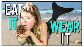 EAT IT or WEAR IT Challenge | Mermaid Edition | BlueEyedJackson and Bethany G.