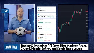 Trading & Investing: PPI Data Hits, Markets React, Crypto, Metals, Energy and Stock Trade Levels