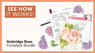 How to Best Utilize the Ambridge Rose Complete Stamp & Die & Stencil & Embossing Folder Bundle