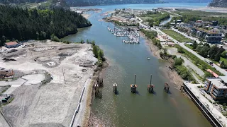 Drone video over the Mamquam Blind Channel (May 2024)