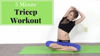 Toning Triceps Workout - 5 Minutes to Stronger Arms!
