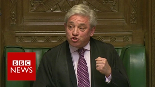 Speaker Bercow: Trump should not speak in Parliament - BBC News