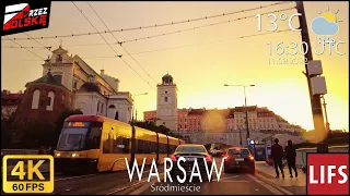 4k POLAND 🚗 #DRIVE 🌇 ~ WARSAW #SUNSET 🌈 ~ 60fps #PrzezPolskę