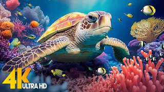 The Ocean 4K - Sea Animals for Relaxation, Beautiful Coral Reef Fish in Aquarium (4K Video Ultra HD)