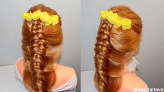 ПРИЧЕСКА В ШКОЛУ КОЛОСОК СВОИМИ РУКАМИ |КОСА ЛАЙФХАК| HAIRSTYLES FOR SCHOOL|HAIR| ЕЛЕНА ЗАИТОВА