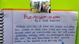 🔥Bus Accident Report Writing