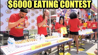 $6000 CHEESEBURGER EATING CONTEST (World's Biggest) In Washington DC | Z Burger 2022