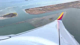 Taking off from Honolulu International Airport on a Southwest flight to Hilo.