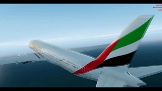 [P3D] v3.3 Dubai (OMDB) - Vienna (LOWW) Full Flight | EK125 PMDG 777-300ER