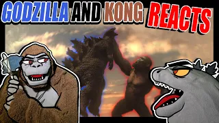 Godzilla Reacts| Godzilla vs. Kong but Kong Beats up Godzilla