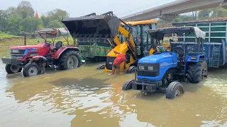 Mahindra Arjun Novo 605 Di-i | Sonalika Di 60 Rx | John Deere | JCB 3dx Washing in Deep River