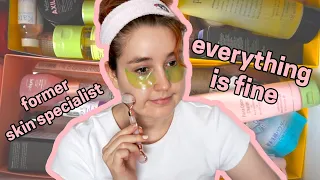 decluttering all my skincare *marie kondo i'm sorry*